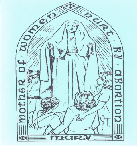 Mary Mother of Women Hurt By Abortion Prayer Card