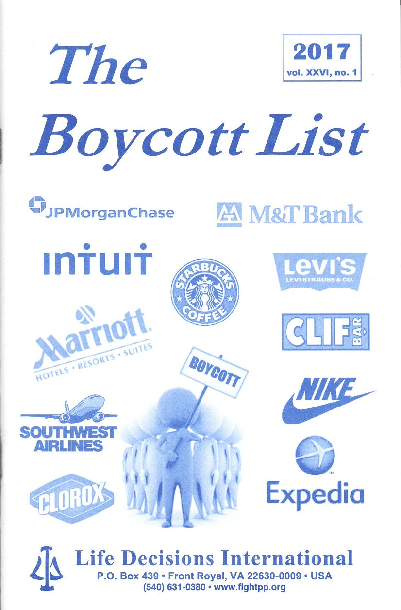 The Boycott List – Human Life International